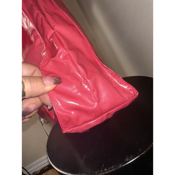 GUCCI Pink Coated Canvas Montecarlo Frame Logo Large Vertical Tote Bag - Picture 5 of 16